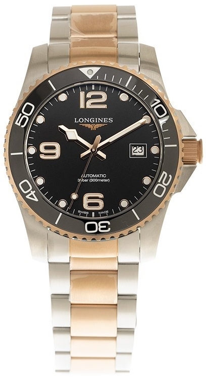 Longines Herrklocka L3.781.3.58.7 Hydroconquest Svart/Roséguldstonat - Longines