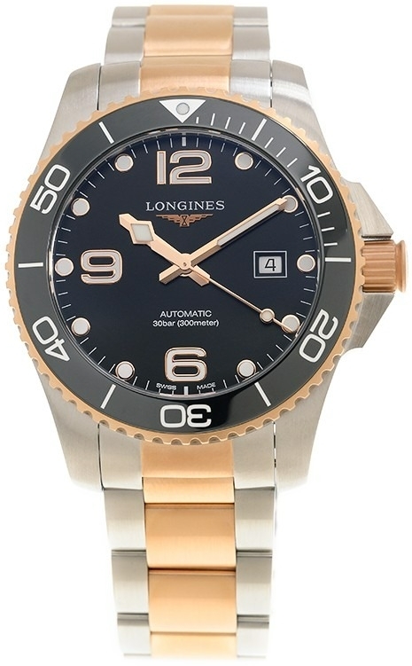 Longines Herrklocka L3.782.3.58.7 HydroConquest Svart/Gummi Ø43 mm - Longines