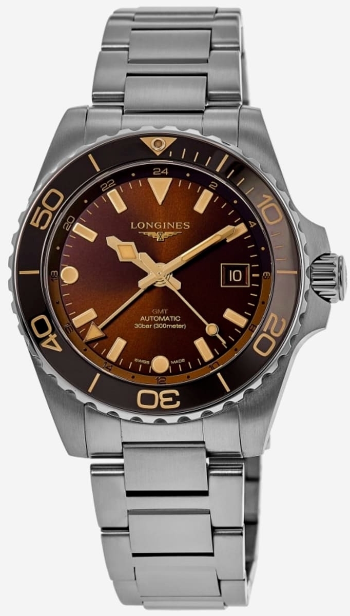 Longines Herrklocka L3.790.4.66.6 Hydroconquest Brun/Stål Ø41 mm - Longines