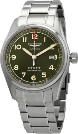 Longines Herrklocka L3.811.4.03.6 Spirit Grön/Stål Ø42 mm - Longines