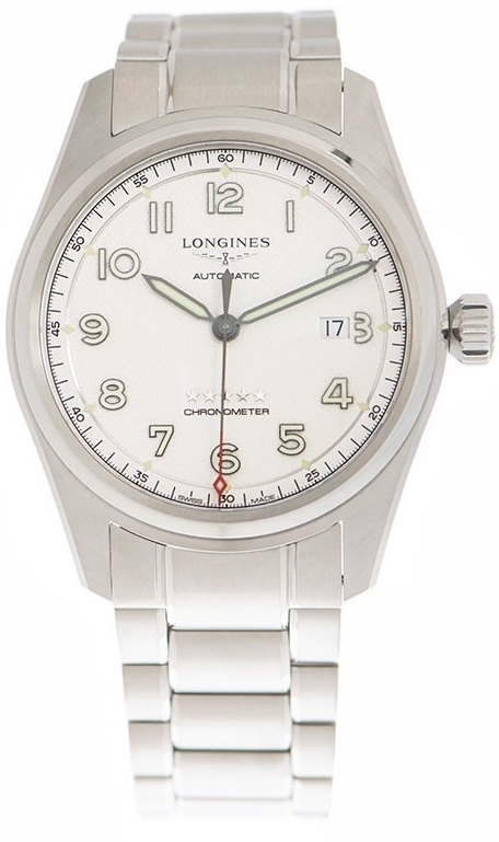 Longines Herrklocka L3.811.4.73.6 Spirit Silverfärgad/Stål Ø42 mm - Longines