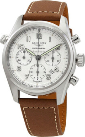 Longines Herrklocka L3.820.4.73.2 Spirit Silverfärgad/Läder Ø42 mm - Longines