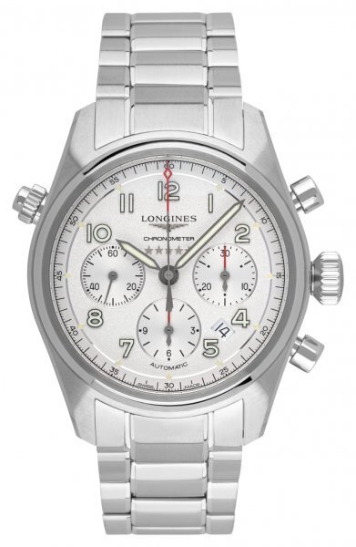 Longines Herrklocka L3.820.4.73.6 Spirit Silverfärgad/Stål Ø42 mm - Longines