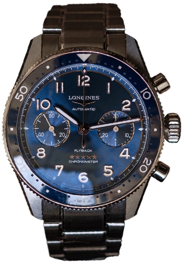 Longines Herrklocka L3.821.4.93.6 Spirit Flyback Blå/Stål Ø42 mm - Longines