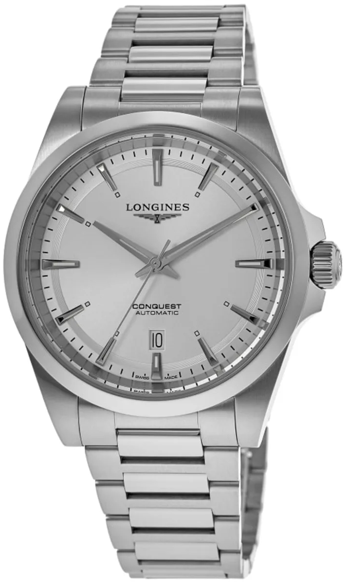 Longines Herrklocka L3.830.4.72.6 Conquest Silverfärgad/Stål Ø41 mm - Longines