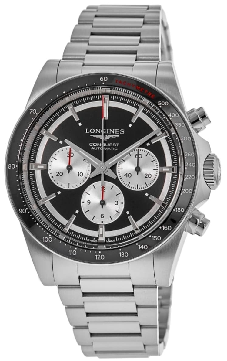 Longines Herrklocka L3.835.4.52.6 Conquest Svart/Stål Ø42 mm - Longines