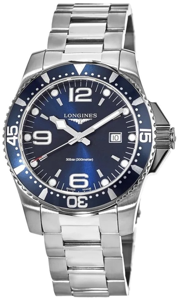 Longines Herrklocka L3.840.4.96.6 Hydroconquest Blå/Stål Ø44 mm - Longines