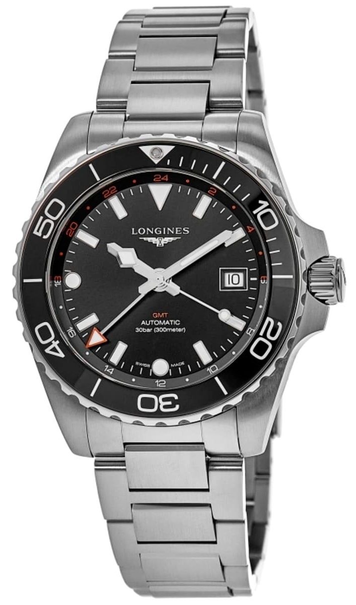 Longines Herrklocka L3.890.4.56.6 Hydroconquest Svart/Stål Ø43 mm - Longines