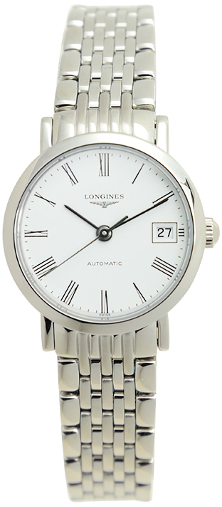 Longines Damklocka L4.309.4.11.6 Elegant Vit/Stål Ø25.5 mm - Longines