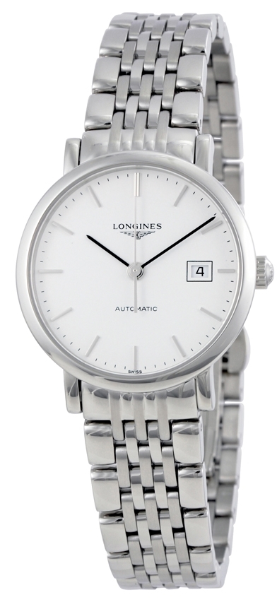 Longines Damklocka L4.310.4.12.6 Elegant Vit/Stål Ø29 mm - Longines