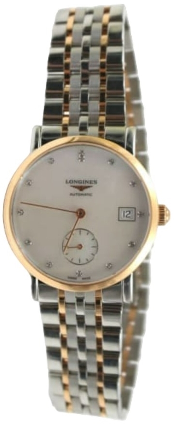 Longines Damklocka L4.312.5.87.7 Elegant Vit/18 karat roséguld - Longines