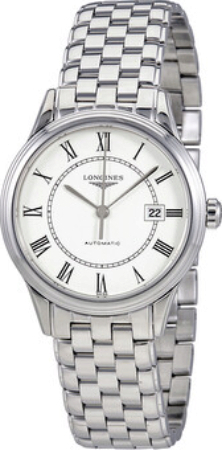 Longines Damklocka L4.374.4.21.6 Flagship Vit/Stål Ø30 mm - Longines