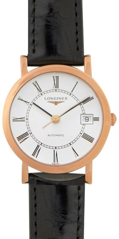 Longines Damklocka L4.378.8.11.4 Elegant Vit/Läder Ø27.2 mm - Longines