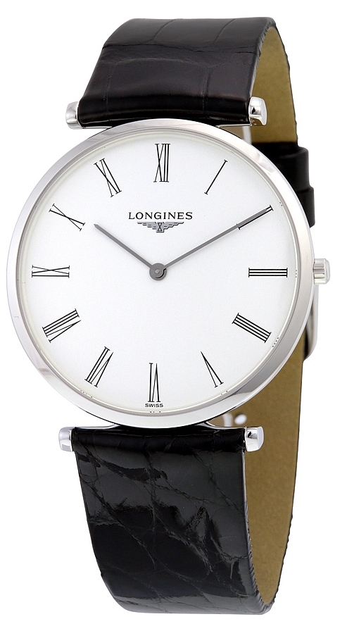 Longines Herrklocka L4.755.4.11.2 Grande Classique Vit/Läder Ø36 mm - Longines