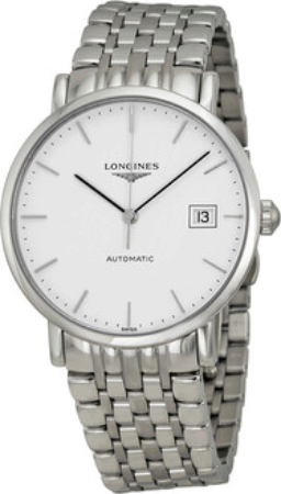 Longines Herrklocka L4.810.4.12.6 Elegant Vit/Stål Ø37 mm - Longines