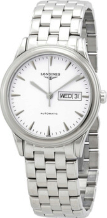 Longines Herrklocka L4.899.4.12.6 Flagship Vit/Stål Ø38.5 mm - Longines