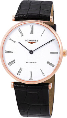 Longines Herrklocka L4.908.1.91.2 Grande Classique Vit/Läder Ø36 mm - Longines