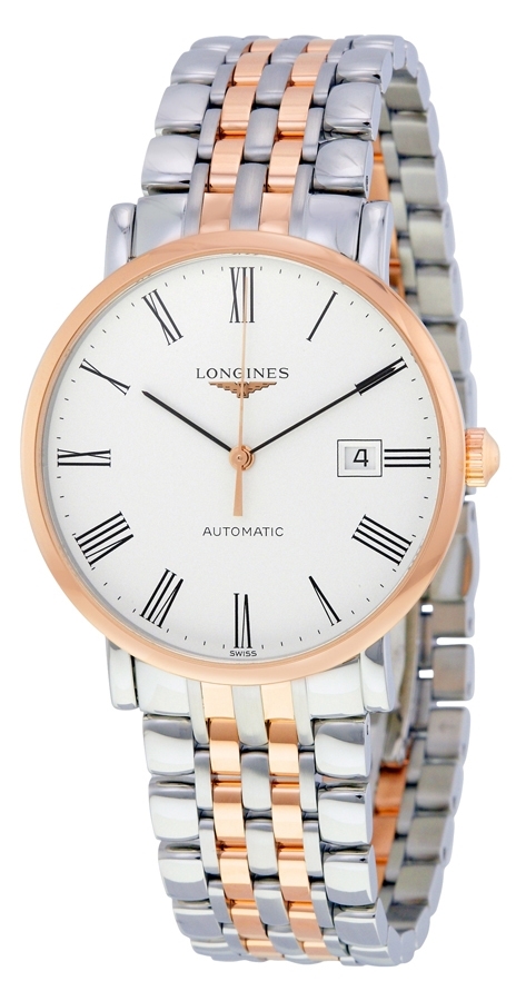 Longines Herrklocka L4.910.5.11.7 Elegant Vit/Roséguldstonat stål - Longines
