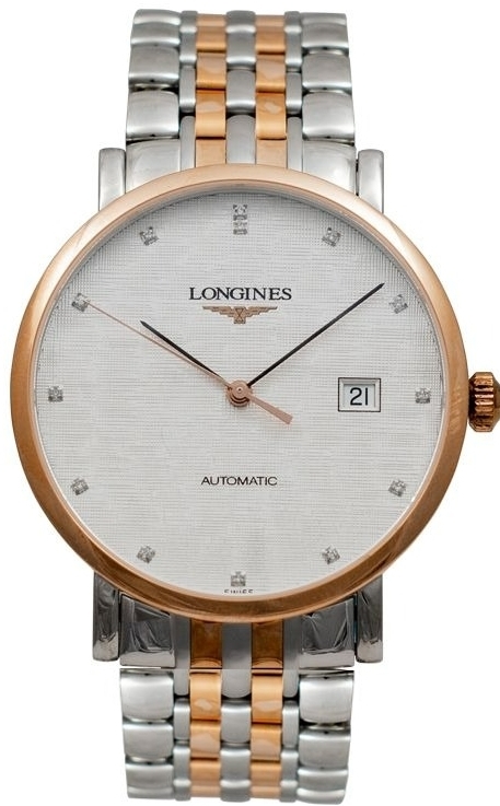Longines Herrklocka L4.910.5.77.7 Elegant Grå/Roséguldstonat stål - Longines