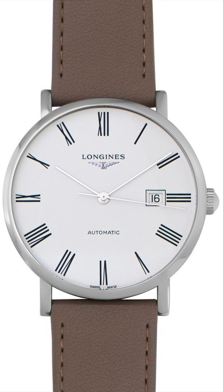 Longines Herrklocka L4.911.4.11.0 Elegant Vit/Läder Ø41 mm - Longines