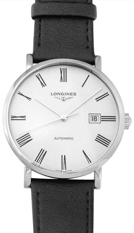 Longines Herrklocka L4.911.4.11.2 Elegant Vit/Läder Ø41 mm - Longines
