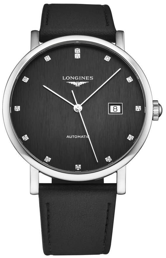 Longines Herrklocka L4.911.4.78.2 Elegant Svart/Läder Ø41 mm - Longines
