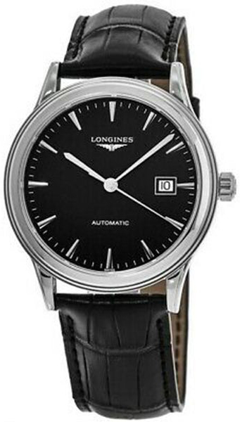Longines Herrklocka L4.984.4.59.2 Flagship Svart/Läder Ø40 mm - Longines