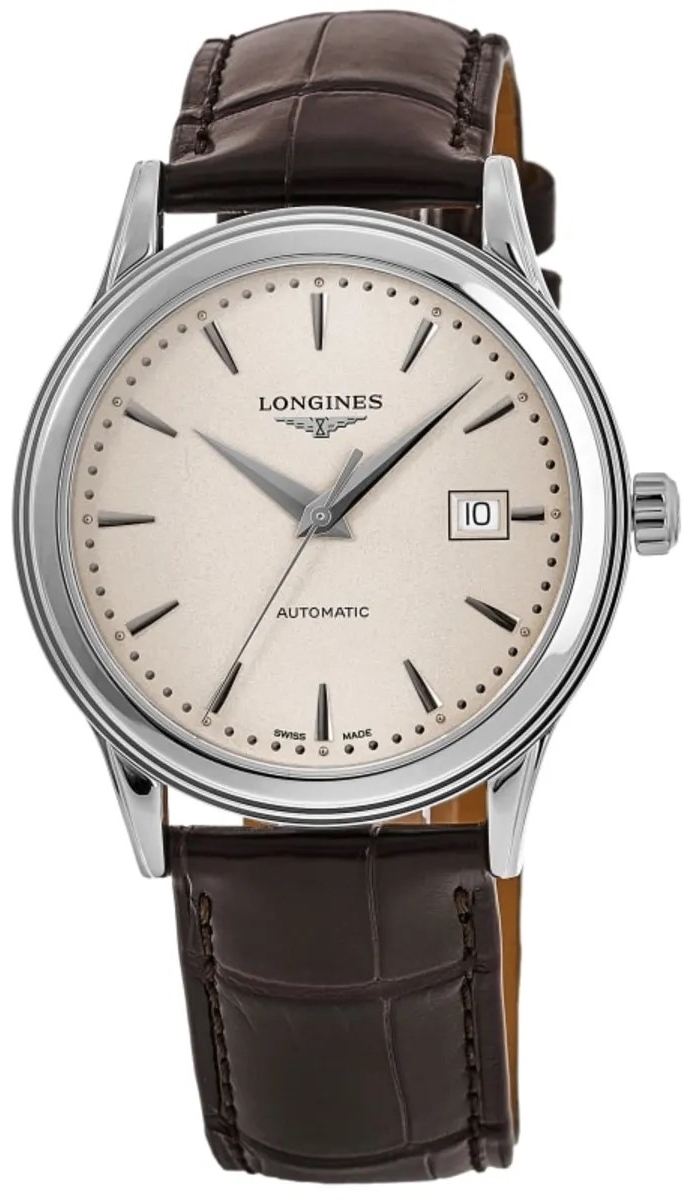 Longines Herrklocka L4.984.4.79.2 Flagship Beige/Läder Ø40 mm - Longines
