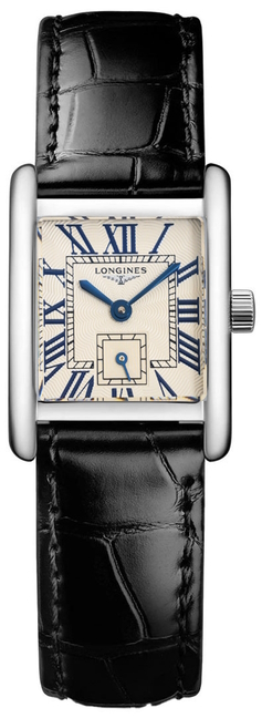 Longines Damklocka L5.200.4.71.2 Mini DolceVita Vit/Läder 29x21.5 mm - Longines