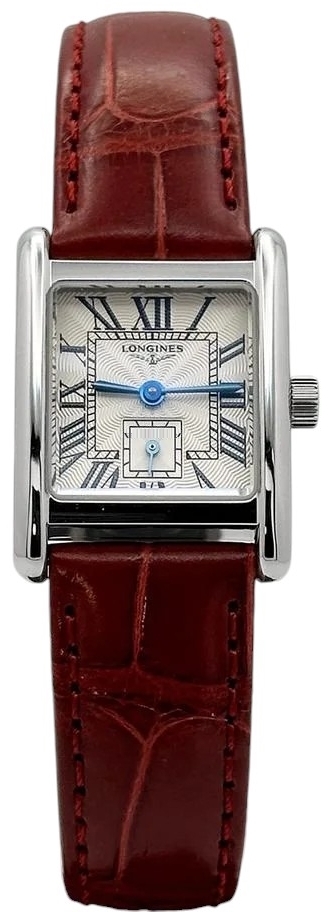 Longines Damklocka L5.200.4.71.5 Mini DolceVita Vit/Läder 29x21.5 mm - Longines