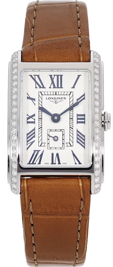 Longines Damklocka L5.255.0.71.4 Dolcevita Silverfärgad/Läder - Longines
