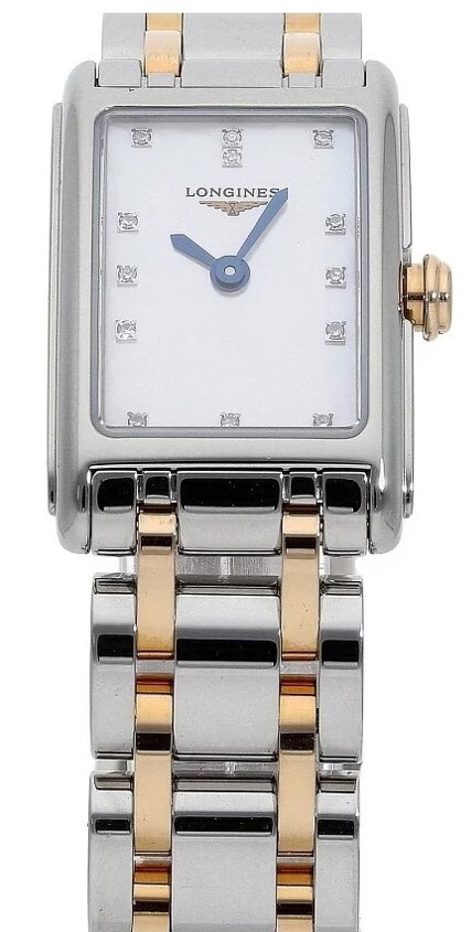 Longines Damklocka L5.258.5.87.7 DolceVita Vit/18 karat roséguld - Longines