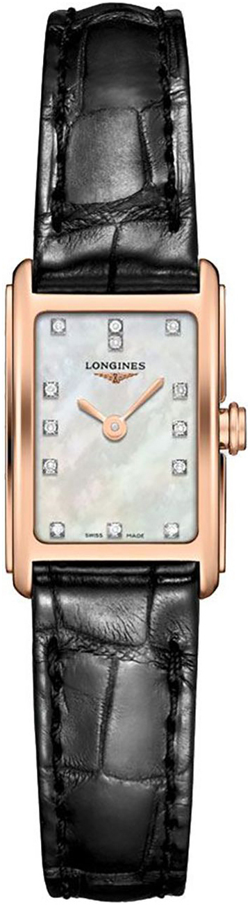 Longines Damklocka L5.258.8.87.0 DolceVita Vit/Läder - Longines