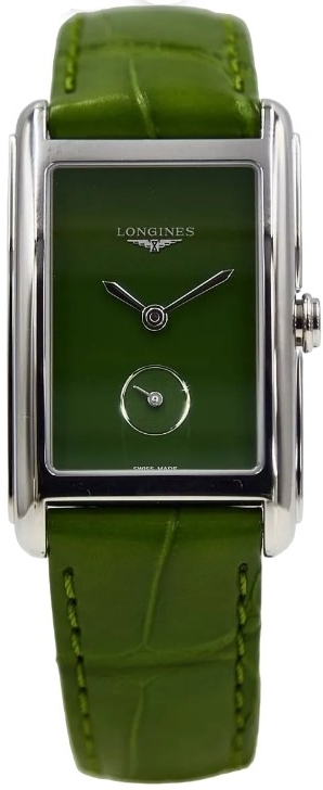 Longines Damklocka L5.512.4.60.2 Dolcevita Grön/Läder - Longines