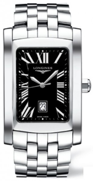 Longines Herrklocka L5.686.4.79.6 DolceVita Svart/Stål Ø33.9 mm