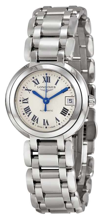 Longines Damklocka L8.111.4.71.6 PrimaLuna Silverfärgad/Stål Ø26.5 - Longines