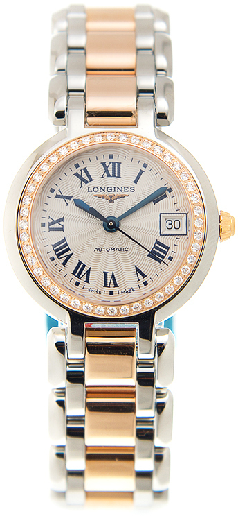 Longines Damklocka L8.111.5.79.6 PrimaLuna Silverfärgad/Stål Ø26.5 - Longines