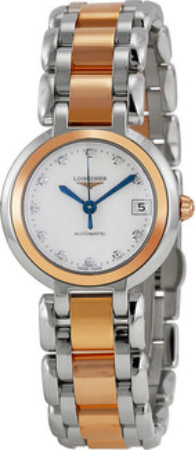 Longines Damklocka L8.111.5.87.6 Primaluna Vit/18 karat roséguld - Longines