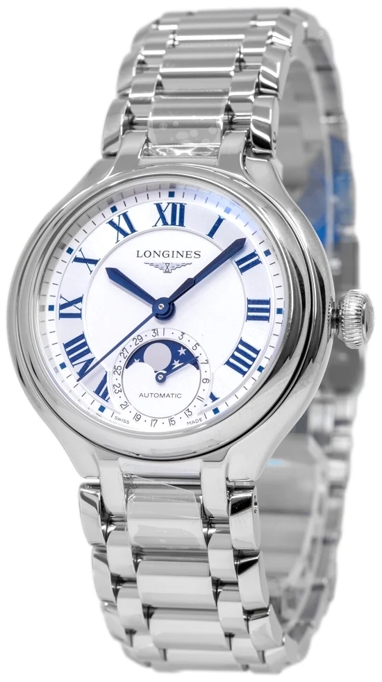 Longines Damklocka L8.126.4.71.6 Primaluna Silverfärgad/Stål Ø34 mm - Longines