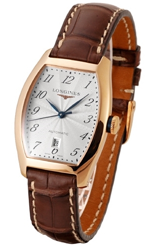 Longines Damklocka L2.142.8.73.2 Evidenza Vit/Läder 30.6x26 mm - Longines