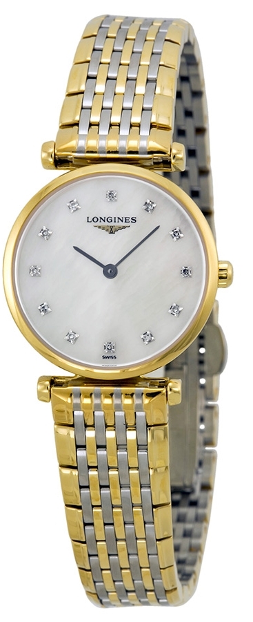Longines Damklocka L4.209.2.87.7 Grande Classique Vit/Stål Ø24 mm - Longines
