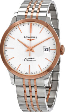Longines Herrklocka L2.820.5.72.7 Record Silverfärgad/18 karat - Longines