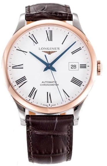 Longines Herrklocka L2.821.5.11.2 Record Vit/Läder Ø40 mm - Longines