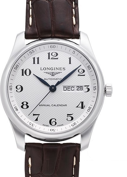 Longines Herrklocka L2.910.4.78.3 Master Silverfärgad/Läder Ø40 mm - Longines