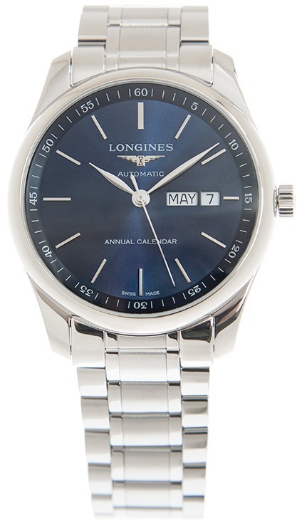 Longines Herrklocka L2.910.4.92.6 Master Blå/Stål Ø40 mm - Longines