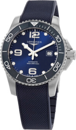 Longines Herrklocka L3.782.4.96.9 Hydroconquest Blå/Gummi Ø43 mm - Longines