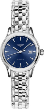 Longines Damklocka L4.374.4.92.6 Flagship Blå/Stål Ø30 mm - Longines