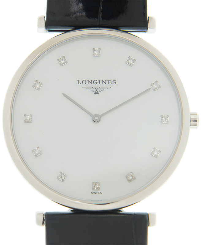 Longines Damklocka L4.709.4.88.2 La Grande Classique De Vit/Läder - Longines
