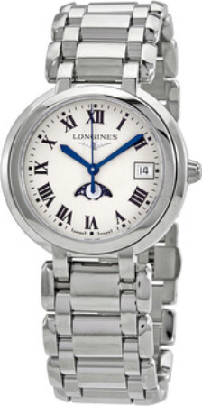 Longines Damklocka L8.116.4.71.6 Primaluna Vit/Stål Ø34 mm - Longines