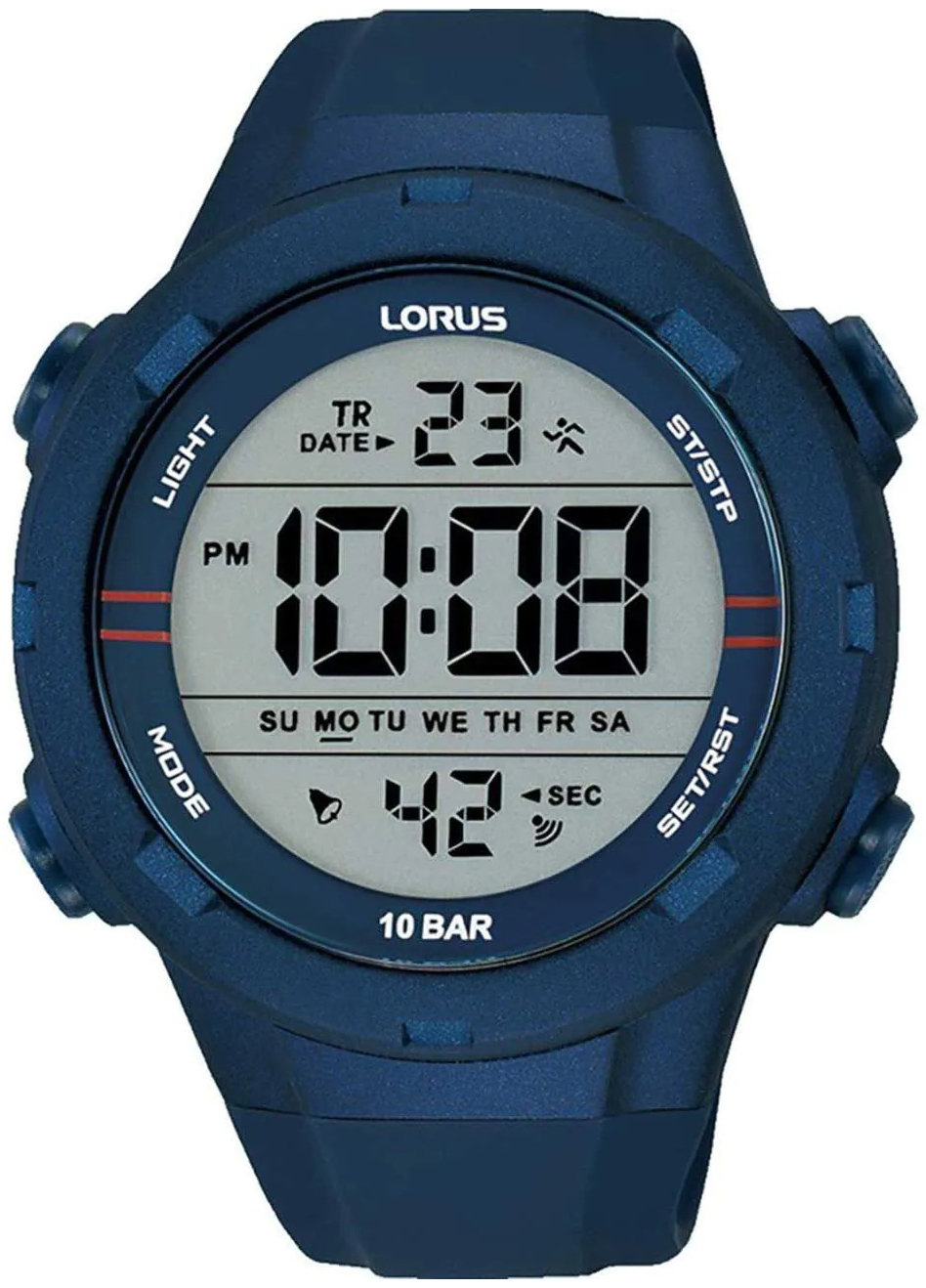 Lorus Herrklocka R2303QX9 Sports LCD/Gummi &Oslash;46 mm